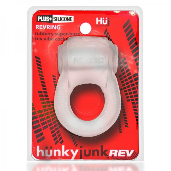 Hunkyjunk Revring Cockring With Bullet Vibrator Clear Ice