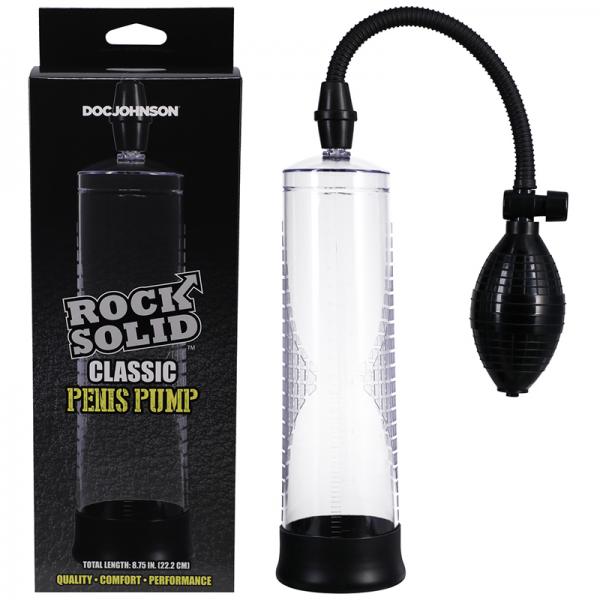 Rock Solid Classic Penis Pump Black/clear