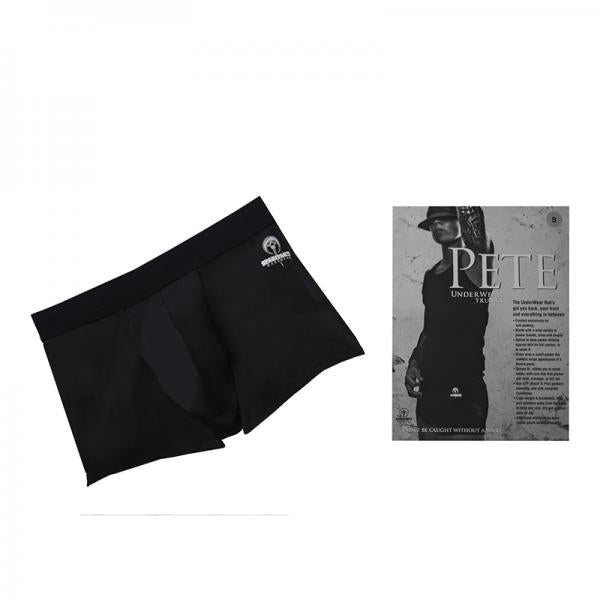 Spareparts Pete Trunks Nylon Packing Underwear Black Size L