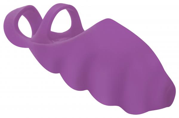 Thrill-her Silicone Finger Vibrator - Purple