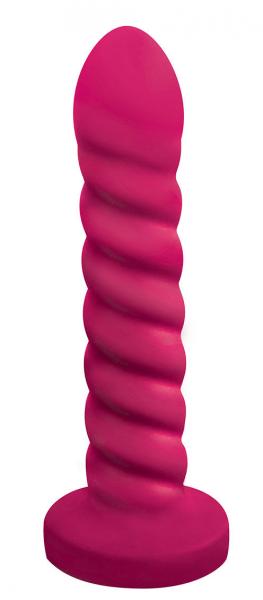 21x Soft Swirl Silicone Rechargeable Vibrator With Control - Magenta