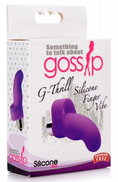 G-thrill Silicone Finger Vibe - Purple