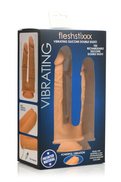 10x Silexpan Vibrating 6 And 7 Inch Double Dildo