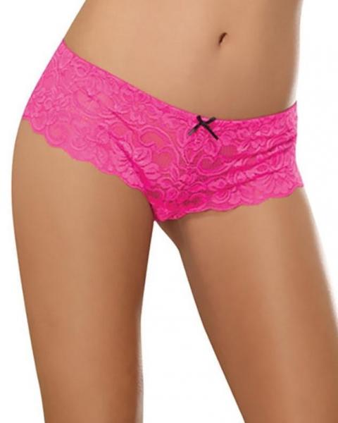 Open Crotch Lace Boy Short Small