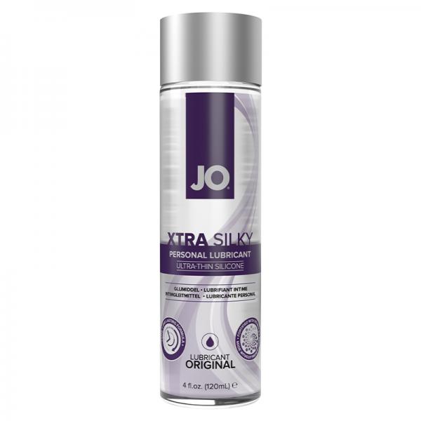 Jo Xtra Silky Ultra-thin Silicone Lubricant 4fl Oz