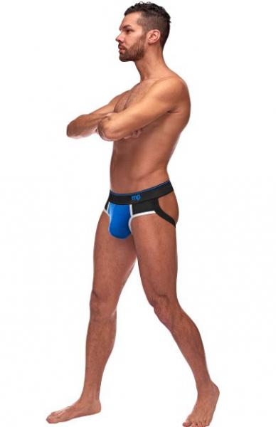 Retro Sport Panel Jock Royal Blue/ Black L/xl