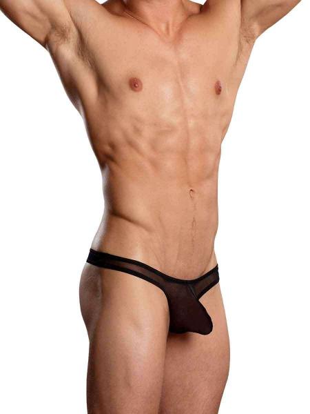 Euro Male Mesh Thong Black Large/ Xl