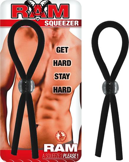 Ram Squeezer Black Cock Ring