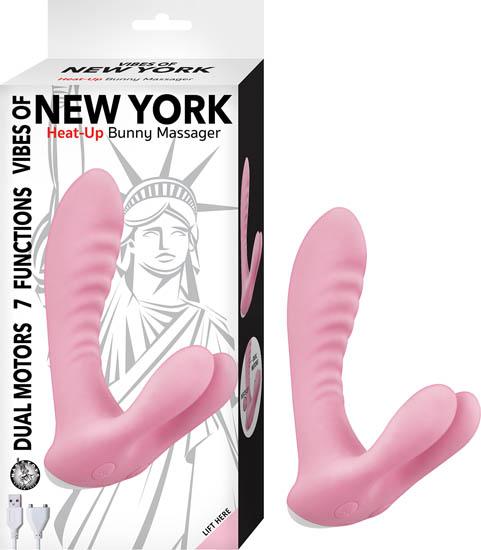 Vibes Of New York Heat Up Bunny Massager Pink