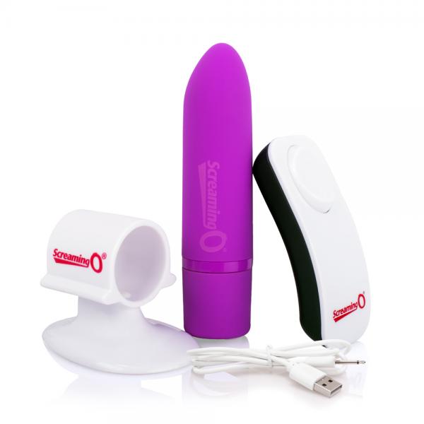 Screaming O Positive Remote Control Purple Vibrator