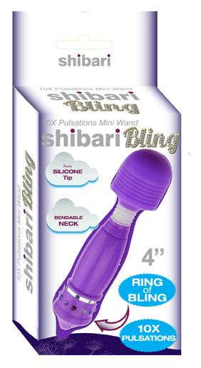 Shibari Sexy! Bling Bling Mini Wand Purple