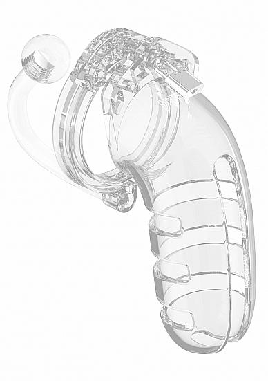 Mancage Chastity 5.5in Cage W/ Plug Model 12 Transparent