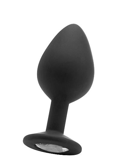 Large Diamond Butt Plug Black