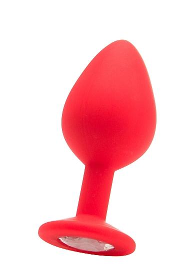 Large Diamond Butt Plug Red