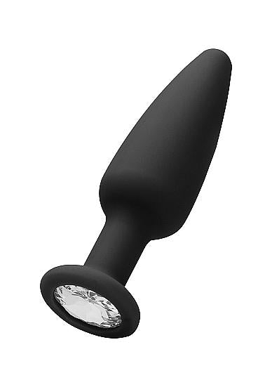 Cone-shaped Diamond Butt Plug Black