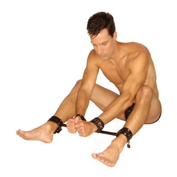 The Strict Leather Locking Wrist And Ankle Spreader Bar