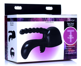 Wand Essentials 3teez Wand Attachment- Black