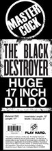 The Black Destroyer Huge 17 Inch Dildo