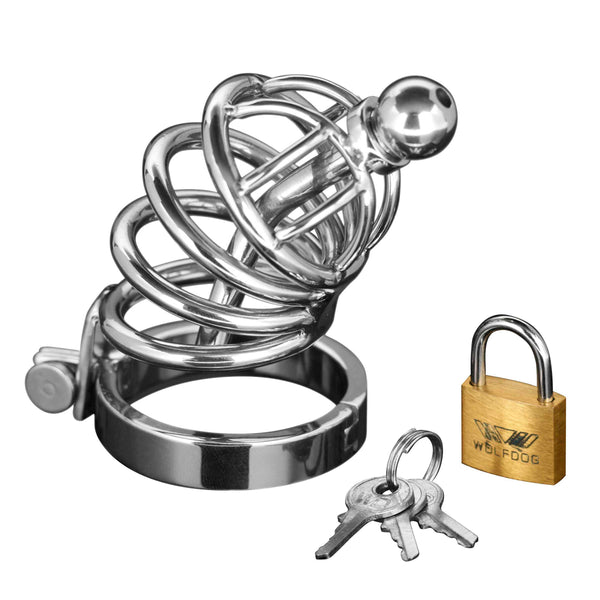 Asylum 4 Ring Locking Chastity Cage