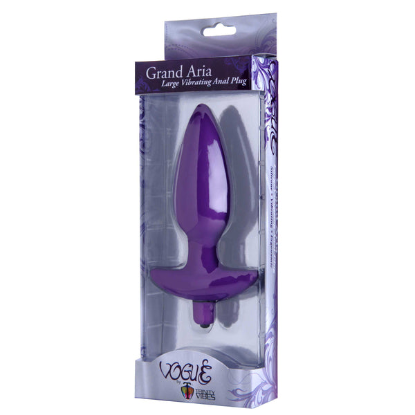 Aria Vibrating Silicone Anal Plug- Large