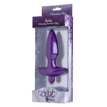 Aria Vibrating Silicone Anal Plug- Medium