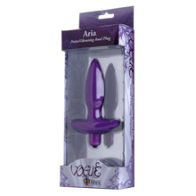 Aria Vibrating Silicone Anal Plug- Small