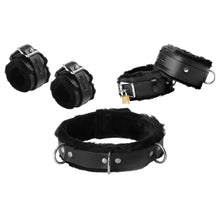 Bondage Essentials Kit Fur Lined Leather