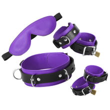 The Purple Premium Leather Bondage Essentials Kit