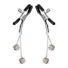 Ornament Adjustable Nipple Clamps With Jewel Accents