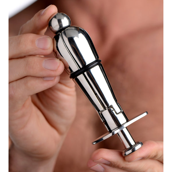 The Stainless Steel Locking Anal Plug