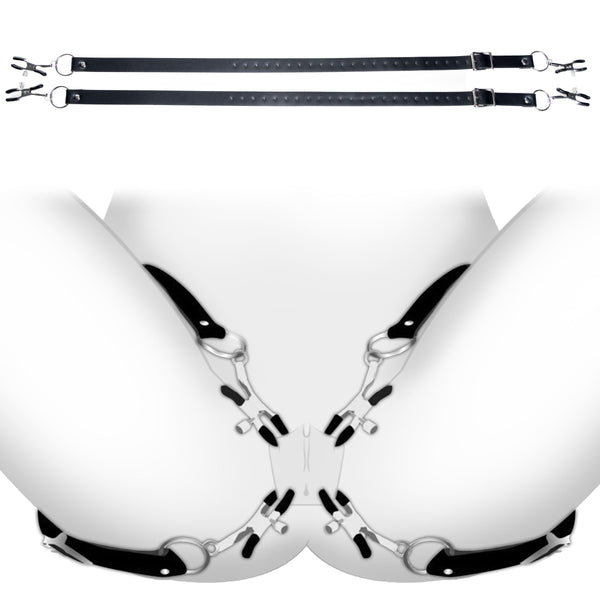 Spread Labia Spreader Straps With Clamps