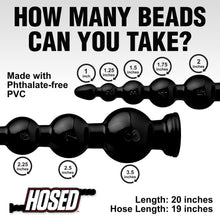 Hosed 19 Inch Graduated Bead Anal Snake