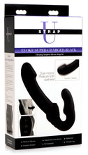 Rechargeable Vibrating Silicone Strapless Strap On