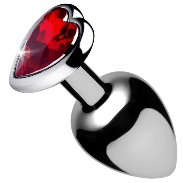 Red Heart Gem Anal Plug- Medium