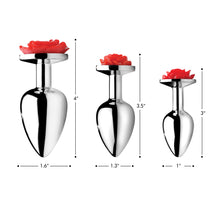 Red Rose Anal Plug- Medium