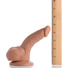 4 Inch Realistic Suction Cup Dildo- Tan