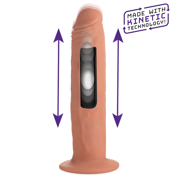 Kinetic Thumping 7x Remote Control Dildo - Large