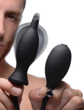 Dark Inflator Silicone Inflatable Anal Plug