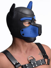 Spike Neoprene Puppy Hood - Blue