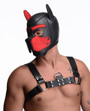 Spike Neoprene Puppy Hood - Red