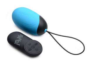 Xl Silicone Vibrating Egg - Blue