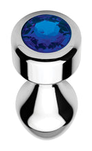 Blue Gem Weighted Anal Plug - Large