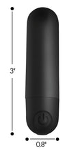 Vibrating Bullet With Remote Control - Black