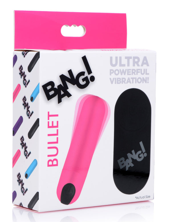 Vibrating Bullet With Remote Control - Pink