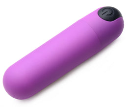 Vibrating Bullet With Remote Control - Purple