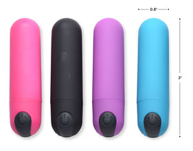 Vibrating Bullet With Remote Control - Purple