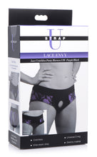 Lace Envy Crotchless Panty Harness - S-m