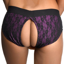 Lace Envy Crotchless Panty Harness - S-m