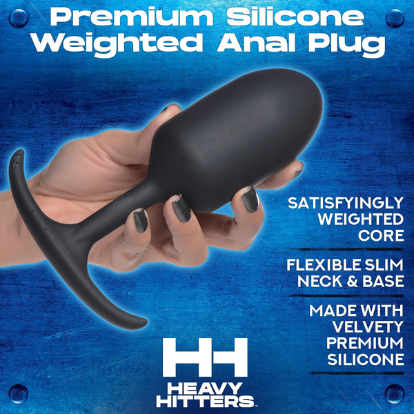 Premium Silicone Weighted Anal Plug - Medium