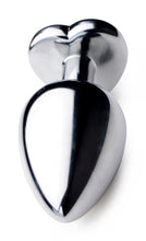 Black Heart Gem Anal Plug - Large